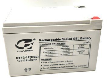 Аккумулятор 12V 12Ah/20HR (ОТ12-12, GEL) 2860689786 фото