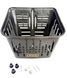Кошик багажник на скутер мопед мотоцикл універсальний із кріпленням чорний 2860691220 фото 1